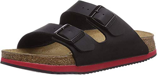 Birkenstock Classic Arizona Birko-Flor 51791, Pantoletten, Schwarz (Schwarz 49), 50 EU (14.5 UK)