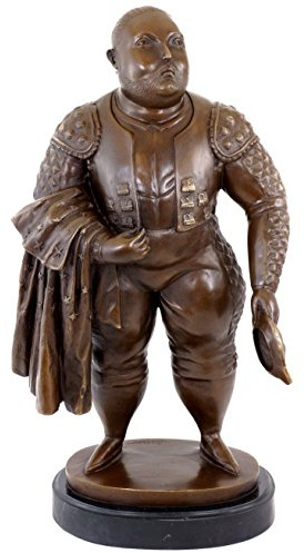 Modern konst bronskulptur – stenkämpare – torero – Matador – signerad – Fernando Botero bronsfigur