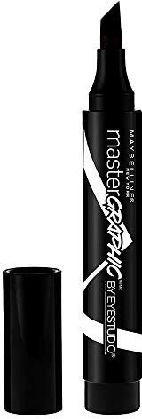 Maybelline New York Eye Studio Master Graphic Liquid Eyeliner, Striking Black, 0.084 Fluid Ounce by Maybeline New York