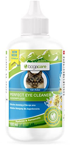 Bogacare Perfect Eye Cleaner - Augenpflege Katze entfernt effektiv Tränenstein & Verkrustungen - Augenreiniger Katze - Ohne Augenbrennen, UBO0208, 100 ml (1er Pack)