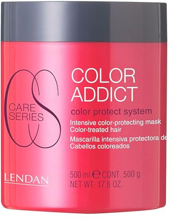 LENDAN - Mascarilla Pelo Teñido - Mascarilla Color Addict - 500 ml - Protege el Color de los Cabellos Teñidos - Nutre, Hidrata y Protege la Cutícula - Melena más Brillante y Suave