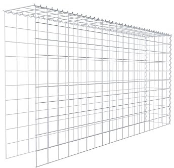 GABIONA Cestino di Pietra Gabbione Maglie rettangolari, 10 x 10 cm, profondità 30 cm, Coltivazione Cestino Typ 4, Chiusura a Spirale, con zincatura galvanica