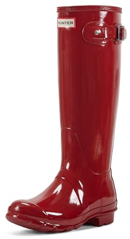 Hunter Women's Original Tall Gloss Snow Boot, Military Red, 9