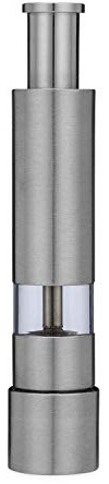 Grind Gourmet Original Pump & Grind Cooking Gadgets, Salt and Pepper Grinder Set or Singles, Buy 1, Buy 2 or More, Solid Stainless, Red or Black.