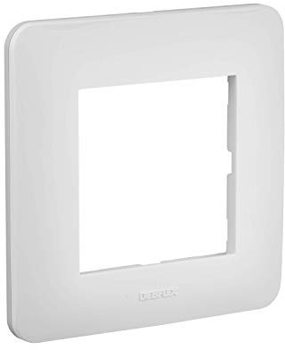 DEBFLEX Interrupteur-Cache Electrique Plastique-Prise Murale Gamme Casual/Plaque Simple-Blanc Brillant 742001
