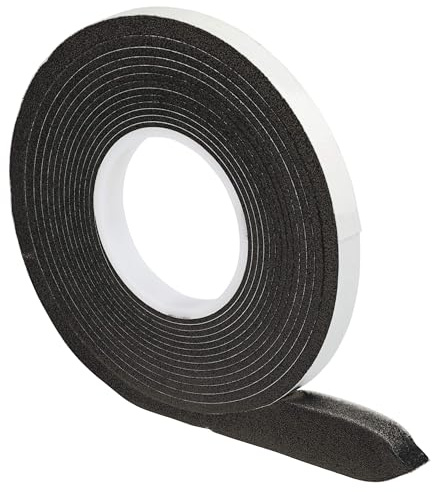 Joint d'Étanchéité en Bande Comprimée 15/3 │ anthracite │ 1 pièce │ Longueur: 10 m │ Largeur du Rouleau: 15 mm, Largeur du Joint: 3-15 mm │ Ruban d'Étanchéité du Joint │ Ruban de Compression