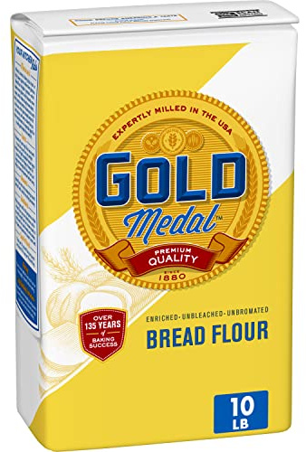 Gold Medal Premium Quality Bread Flour for Baking, 10 lb