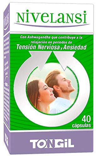 Nivelansi 40 Cápsulas con Rhodiola, Aswagandha, Griffonia, 5HTP, Azafrán, Melisa, Probióticos, Vitamina B6 | Tensión Nerviosa y Ansiedad | Ansiedad Pastillas Naturales TONGIL