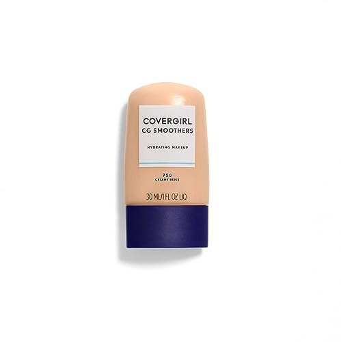 COVERGIRL Smoothers Hydrating Makeup Creamy Beige, 1 oz (packaging may vary)