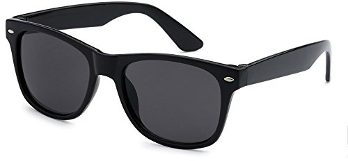 WebDeals - Kids Childrens 80's Classic Retro Sunglasses - Variety of styles and colors (Classic Black), Small