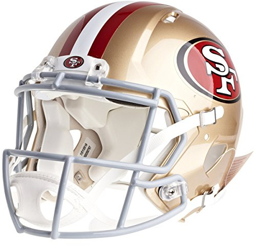 Riddell NFL San Francisco 49ers Speed Authentic Football Helmet , Gold , Medium