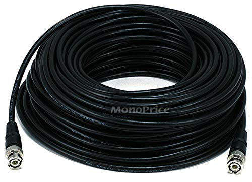 Monoprice 100-Feet RG-58 Câble émetteur-récepteur Noir (106918)