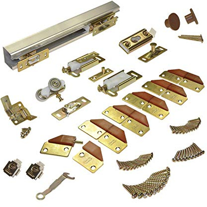 Johnson Hardware 100FD Commercial Grade Bi-Fold Door Hardware (48 - 4 Door System)