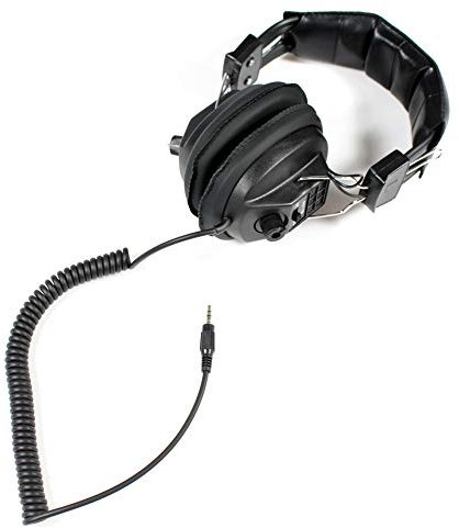 Soundlab Black Stereo Headphones Coiled Cable With Volume Control