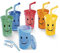 TRI Trinkbecher-Set Safety, Plastik-Becher für Kinder mit Deckel und Strohhalm, Verschließbar, 6 Stück, Kunststoff, 350 ml