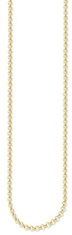 Thomas Sabo Collana pisello da donna argento 925 parzialmente placcato oro 45 cm - KE1219-413-12-S