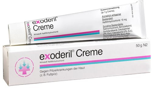 exoderil Creme 50 g die Rettung bei Pilzinfektionen der Haut - wirkt rasch & intensiv - ausgezeichnete Verträglichkeit