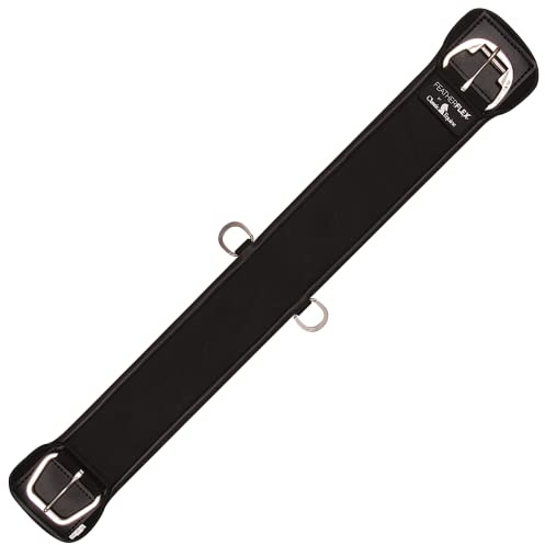 Classic Equine Feather Flex Straight Cinch, Color: Black, Size: 26 (FFSCBK26)