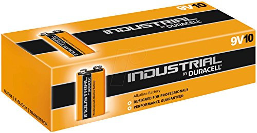 Duracell Industrial 9V - non-rechargeable batteries (Prismatic, -20-54 °C, 5-30 °C, 9V, Alkaline, Orange)