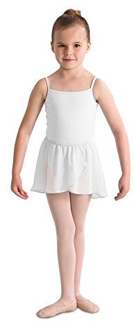 Kinder Ballett Wickelrock mit Gummizug WHITE Gr. 12-14