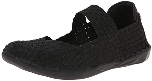 Bernie Mev Cuddly, Zapatos Planos Mary Jane Mujer, Negro, 36/37 EU