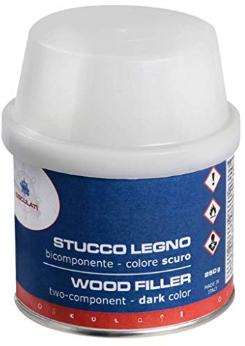 Osculati Zwei-Komponenten Holz-Spachtelmasse, dunkel 150 ml