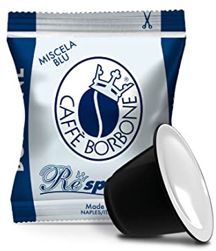 Caffè Borbone Respresso, Miscela Blu - 200 Capsule - Compatibili con le Macchine ad uso domestico Nespresso®* (2 confezioni da 100)