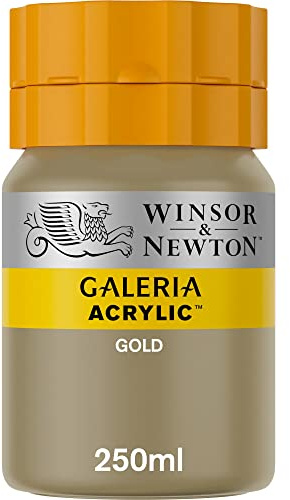 Winsor and Newton Galeria Acrylic Colour 250ml 283 Metallic Gold (Pot)