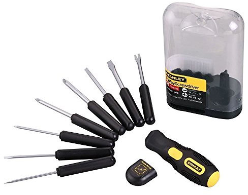 Stanley 0 62 511 - Set di cacciaviti con impugnatura softgrip, 9 combinazioni