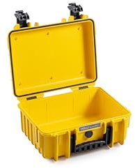 B&W International Transportkoffer Outdoor 3000 (PP.117) Gelb – Leerkoffer – wasserdicht (IP67), staubdicht, schlagfest, extrem robust