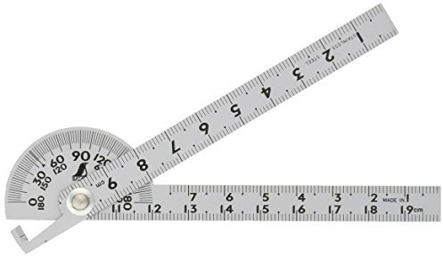 Shinwa® Winkelmesser Made in Japan - Edelstahl, Metall, Aluminum - Winkelmesser - Messwerkzeug