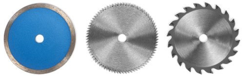 Original Einhell Sägeblatt-Set 6 tlg. (Mini-Handkreissägen-Zubehör, Ø 85 mm x Ø 10 mm, 2 x Diamant-Trennscheibe, 2 x HSS-Sägeblatt, 2 x HW-Sägeblatt)