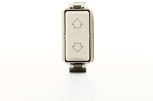 VIMAR 08280 8000 Pulsante commutatore 1P 10 A 250 V~ (3 morsetti) con frecce direzionali e posizione OFF centrale