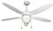 Zephir ZFS9110B Ventilatore da Soffitto con Lampada, Bianco
