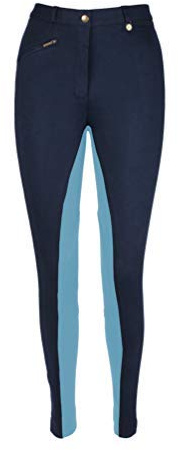Pantalones de Equitación 'Jodhpurs/Jods' Elásticos para Dama - Todas Las Tallas y Colores - Azul, ES 46/91 cm