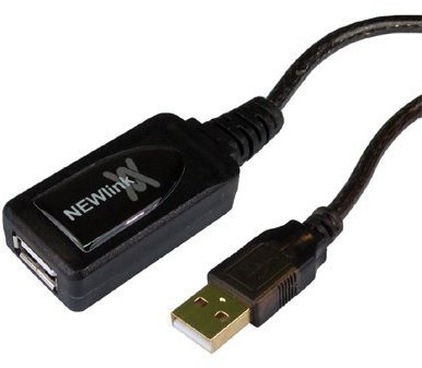 Cable-Core 25m USB2 Active Extension Repeater Cable Lead 25 meters