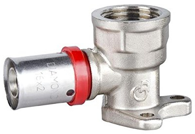 Pressfitting väggvinkel 16 x 1/2 tum IG båge för aluminium kompositrör flerskiktsrör rör PEX