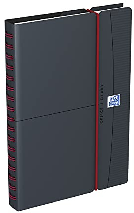 Oxford Office skoldagbok år 2016-2017 1 vecka på 2 sidor, grå (franska) 15 x 21 cm grå