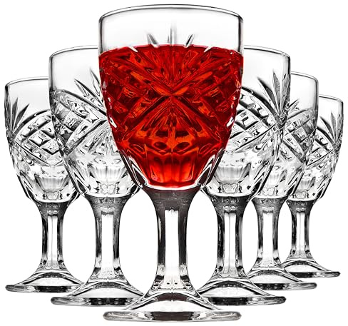 Godinger Cordial Glasses, Stemmed Drinking Glasses, Liquor Glasses - Dublin Collection, Set of 4