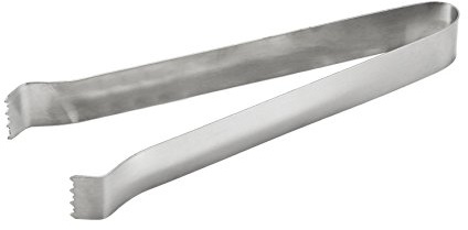 True Ice Tongs, Stainless Steel Ice Tongs for Cocktails, Bar Tools, Dishwasher Safe Serving Tools, 6 Inch Metal Tongs, Set of 1