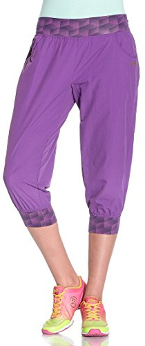 Zumba Fitness Hose Capri Pants - Pantalones Pirata de Fitness para Mujer, Color Morado, Talla XS