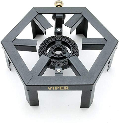 VIPER Cast Iron Gas Boiling Ring -Propane/Catering/LPG/Burner/Out Door SINGLE BURNER Hex Small