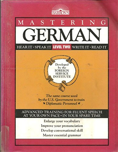 Mastering German, Level 2 (Foreign Service Languages Institute Series) by Not Available (1992-08-30)