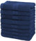 NatureMark 8er Pack Handtücher, 100% Baumwolle, 50 x 100 cm, Handtuch Set Navyblau