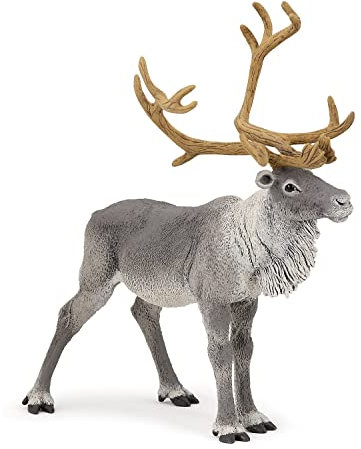Papo - Animal figurine - Reindeer, Spirit of the Great North, Children's toy from 3 years - Discovering winter traditions and polar animals