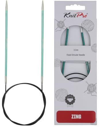 KnitPro Zing Fixed Circular Needles 32 (80cm) | Size 3.25mm