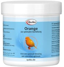Quiko Naranja 100g - Alimento complementario para Canarios de Norwich y Yorkshire - para una óptima coloración Naranja y la intensificación del Color del Plumaje