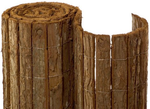 NOOR Rindenmatte Country 1,50 x 3m I Natürliche Baumrinden-Sichtschutzmatte I Wetterfester, robuster Balkonzaun I Stabiler Windschutz für Terrassen/Gärten/Tennisplätze