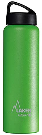 Laken Classic Botella Térmica Acero Inoxidable 18/8 y Doble Pared de Vacío, Unisex adulto, Verde, 1000 ml