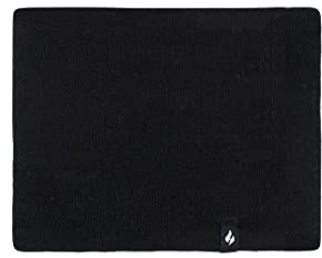 HEAT HOLDERS Mens 1 Pack 2.6 Tog Heatweaver Yarn Neck Warmer - Black - One Size